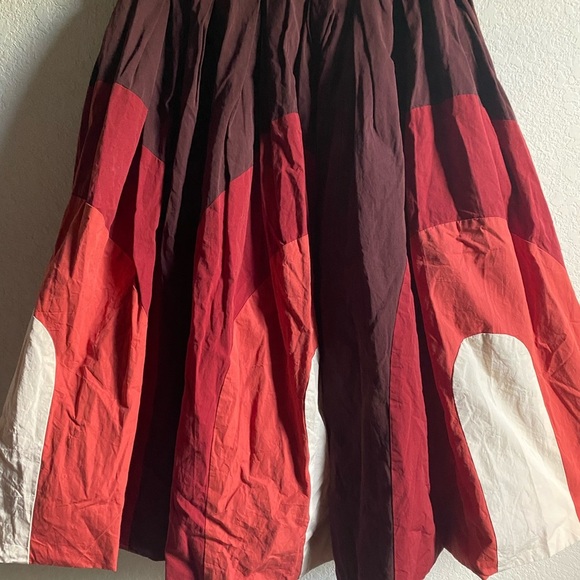 Casey Casey Designer Abstract Patterned Pleated Circular Motif Midi Mod Skirt XS - Picture 6 of 16